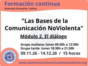 Las Bases de la Comunicación NoViolenta. Módulo 2 Online